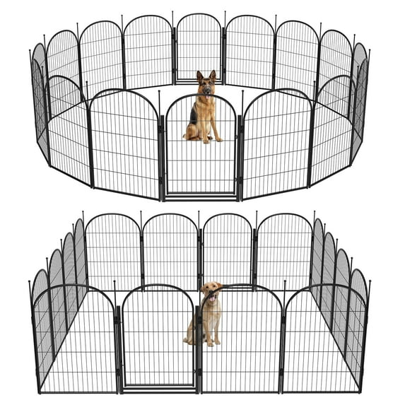 Suchown 8/16 Dog Playpen, 40/32" Height Exercise Pen for Dogs, Outdoor Pet Fence for RV, Yard & Camping