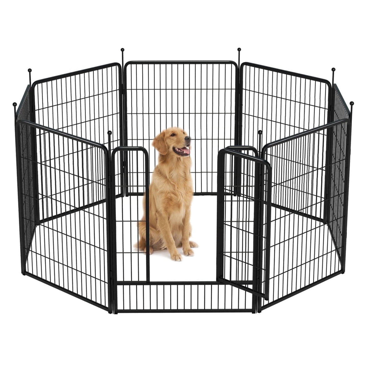 Suchown 8/16 Dog Playpen, 40/32" Height Exercise Pen for Dogs, Outdoor Pet Fence for RV, Yard & Camping