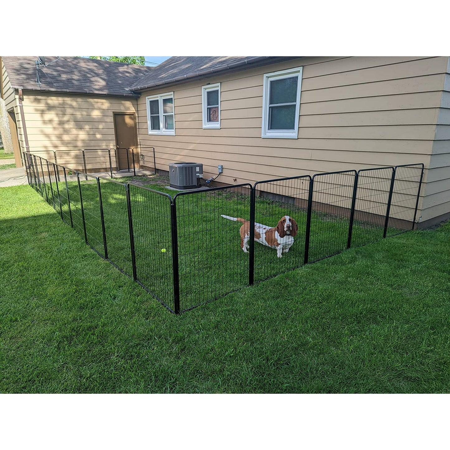 Suchown 8/16 Dog Playpen, 40/32" Height Exercise Pen for Dogs, Outdoor Pet Fence for RV, Yard & Camping
